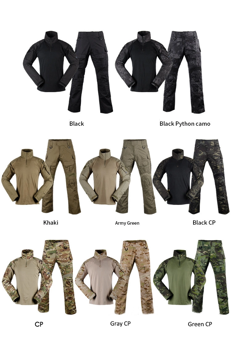 Tactical Black Sports Waterproof Combat Rip-Stop G3 Frog Uniform Suit