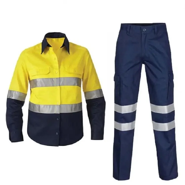 Professional Factory Direct Work Wear Workwear Reflective Safety Overall Coverall Working Uniform